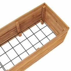 VidaXL Lit surélevé 150x40x38 cm Bois de teck recyclé et acier -Pots & cache-pots Soldes 2022 image 6 47423