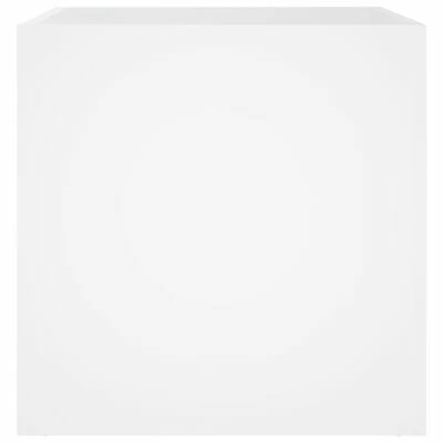 VidaXL Jardinière Blanc 40x40x40 cm Bois d'Ingénierie 6 VidaXL Jardinière Blanc 40x40x40 cm Bois d'Ingénierie – Image 6