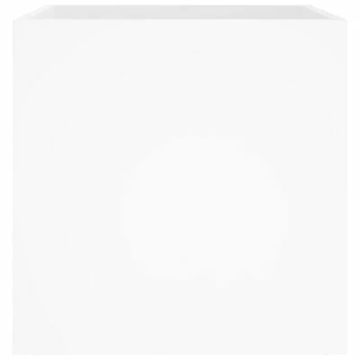 VidaXL Jardinière Blanc brillant 40x40x40 cm Bois d'ingénierie 6 VidaXL Jardinière Blanc brillant 40x40x40 cm Bois d'ingénierie – Image 6