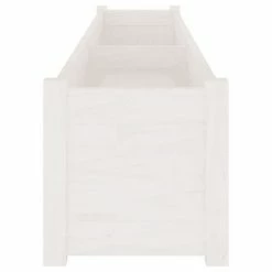 VidaXL Jardinière Blanc 200x31x31 cm Bois de pin massif -Pots & cache-pots Soldes 2022 image 6 810761